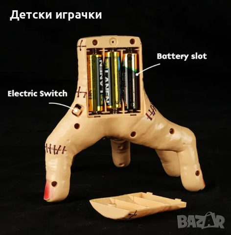 Пълзяща ръка със светлини и сензор, Семейство Адамс, Забавна играчка за шеги с лека музика, снимка 8 - Други - 52815476