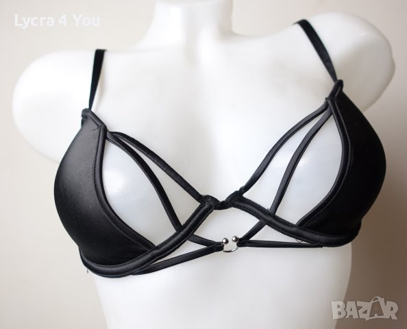 80В черен сатенен сутиен от Mister*Lady, снимка 2 - Бельо - 42795158