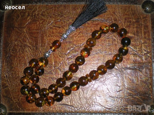 Кехлибарена броеница от балтийски кехлибар, снимка 4 - Други - 49611052