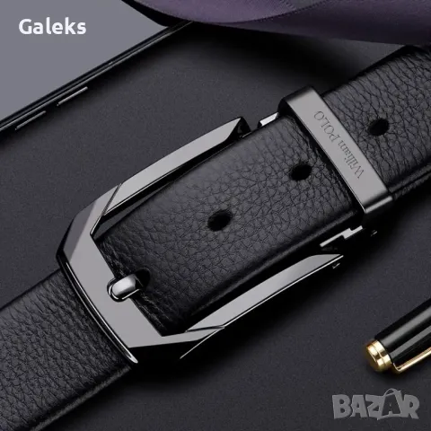 Мъжки официален колан за Панталони WilliamPAUL LEATH*(регулируема катарама) Естествена телешка кожа!, снимка 5 - Колани - 50026469