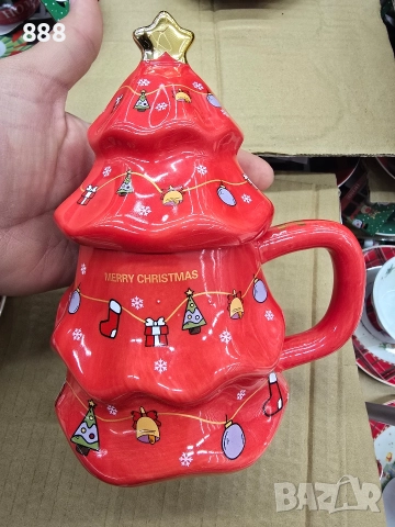 коледни чаши чайници 