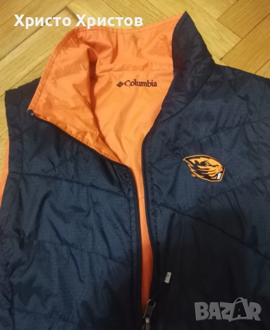 Дамски двулицев елек COLUMBIA Размер по етикет ХL, но по скоро отговаря на М, снимка 2 - Якета - 52662776