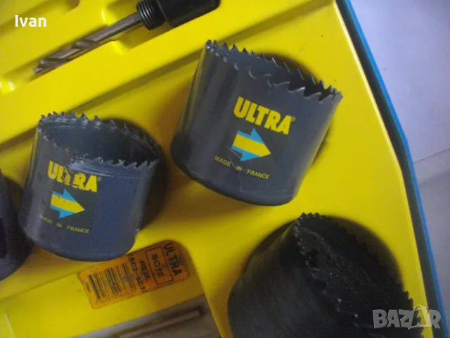 СТАРО КАЧЕСТВО ФРЕНСКИ ОРИГИНАЛЕН ПРОФЕСИОНАЛЕН КОМПЛЕКТ БОРКОРОНИ 16-62мм ЗА ДЪРВО И МЕТАЛ ULTRA, снимка 13 - Други инструменти - 48998480