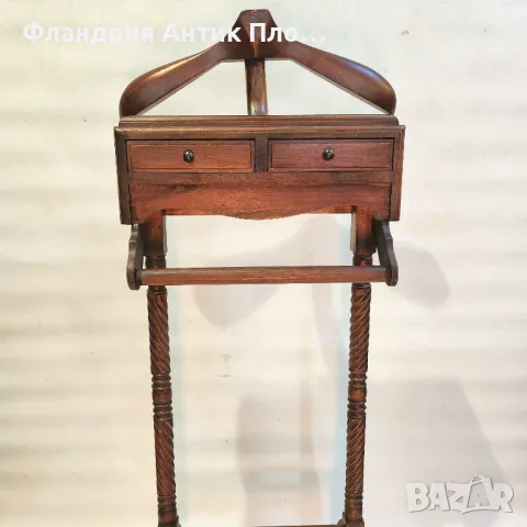 Класическа дървена стойка-камериер, снимка 5 - Декорация за дома - 49100831