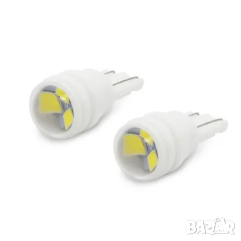 LED крушки T10 3 SMD 12V 2 броя