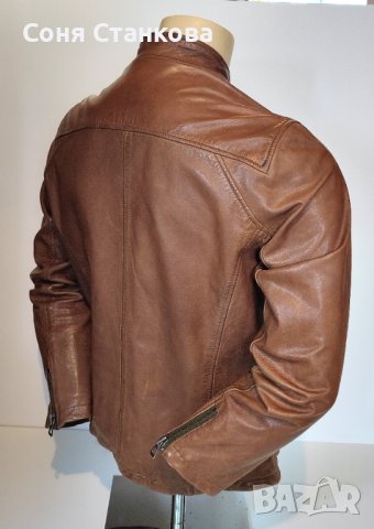 Мъжко кожено яке от естествена кожа - BOSS , Strellson, снимка 17 - Якета - 42707153