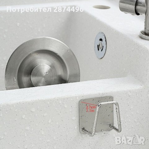 2929 Самозалепваща стойка за мивка за домакинска гъба, снимка 9 - Други стоки за дома - 35355585