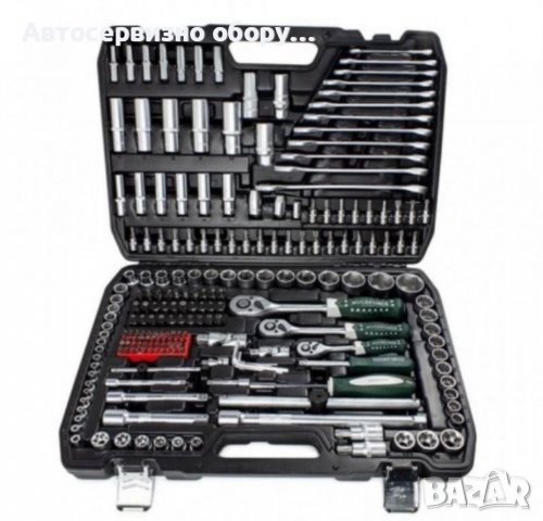 ROCK FORCE premium 216 части. 1/4 + 3/8 + 1/2 + звездогаечни ключове, снимка 1