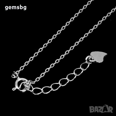 Гривна с естествени сапфири и циркони, снимка 3 - Гривни - 31158255