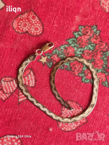 Сребърна гривна. 18 см. Цена 24,99 лв. За Севлиево безплатна доставка., снимка 2 - Колиета, медальони, синджири - 50771114