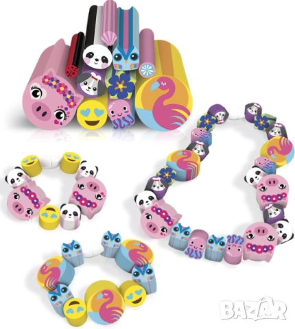 Игри за Дете, Комплект за Бижута, Гривни, 18 Stix - Lansay Cutie Stix Maxi Pop Refill Set Играчки!, снимка 3 - Други - 52245299