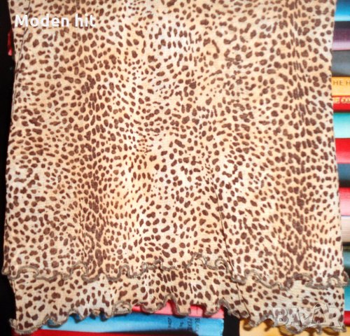 Поло от еластичен тюл - леопардов принт, снимка 6 - Блузи с дълъг ръкав и пуловери - 30383576