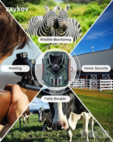 KJK 2 пакета 24MP 1080P трейл камера, снимка 6 - Друга електроника - 44697489