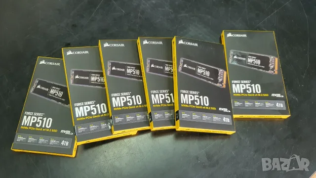 Нов Corsair MP510 4TB SSD M.2 NVMe - 3 г. гаранция, налични 4 бр.
