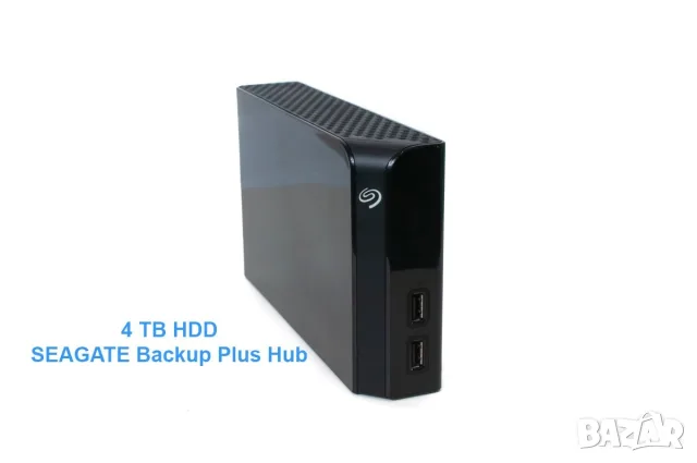 Seagate Backup Plus Hub 4TB / USB 3.0 / 2× USB Hub / Външен HDD