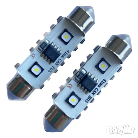 LED крушки софитни 41mm CANBUS 12-24V 2 броя