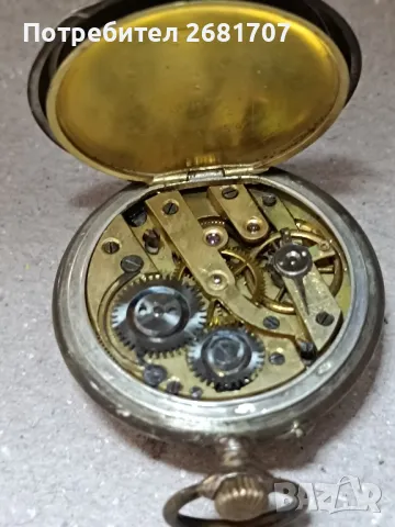 часовник сребърен , снимка 3 - Джобни - 47509647