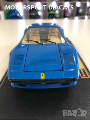 BBURAGO метална колекционерска количка FERRAR GTO 1989 1:24 нова, снимка 5 - Колекции - 37585488