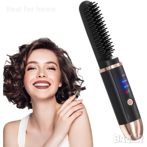 Електрическа четка за изправяне на коса, MOSMAOO,USB зареждане тип C 
