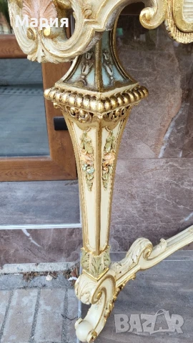 Италианска барокова конзола  014, снимка 3 - Секции и витрини - 51296999