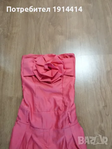 Елегантен дамски гащеризон с красиво цвете на бюста , снимка 5 - Гащеризони - 49752431