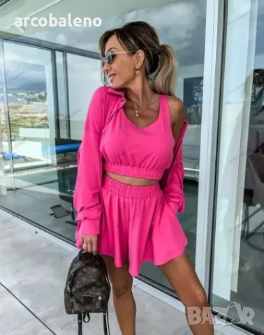 Дамски ежедневен ваканционен комплект от три части INS, 6цвята , снимка 7 - Комплекти - 49863393