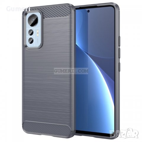 Xiaomi 12 Lite Противоударен Силиконов Гръб - Карбон, снимка 3 - Калъфи, кейсове - 38183781