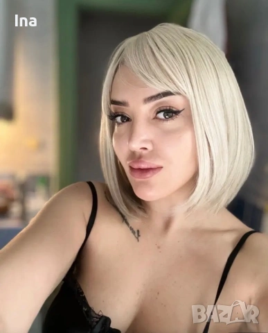 Руса перука каре, снимка 3 - Аксесоари за коса - 53098809