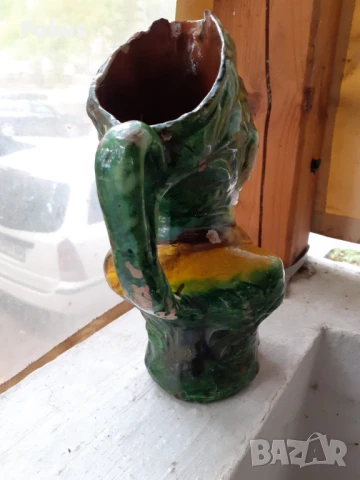 Калъпена кана троянска керамика Цар Фердинант, снимка 4 - Антикварни и старинни предмети - 51276350