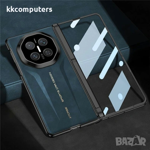 GKK Калъф за Huawei Mate X7 с магнитна защита на пантата, стойка и протектор – 3 цвята, снимка 2 - Калъфи, кейсове - 54218858