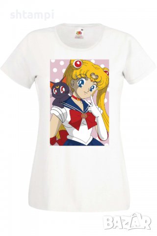 Дамска тениска Sailor Moon 02, Анимация,игра,Празник,Повод., снимка 2 - Тениски - 37946261