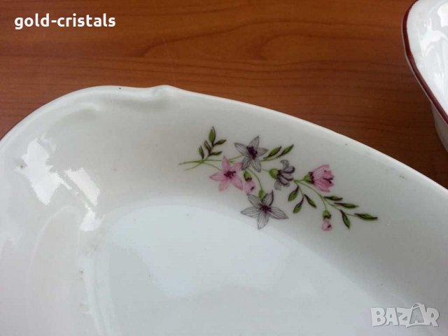 Стар български порцелан изида  чинии , снимка 4 - Антикварни и старинни предмети - 29363916