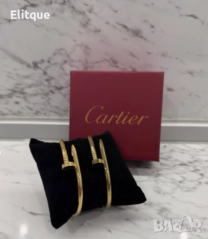гривна от висококачествена стомана cartier, снимка 4 - Гривни - 52820124