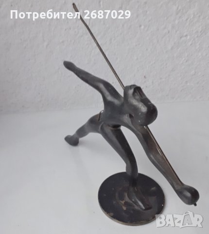 фигури от метал: Метална статуетка - човек с копие, златна рибка, момче, Сингапур мерлион, снимка 2 - Статуетки - 31110664