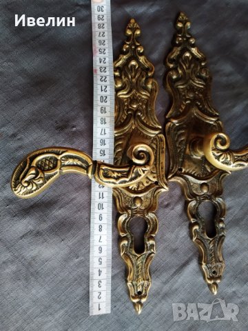 барокови дръжки за врата на шилд-комплект , снимка 2 - Антикварни и старинни предмети - 30502398