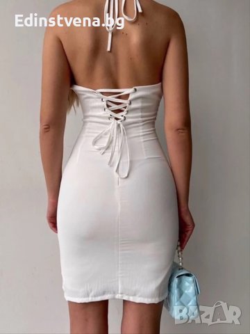 Дамска рокля в бяло, снимка 3 - Рокли - 37153918