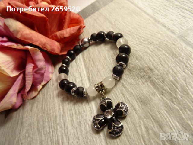 Дамска гривна от естествени камъни, снимка 2 - Гривни - 39613118