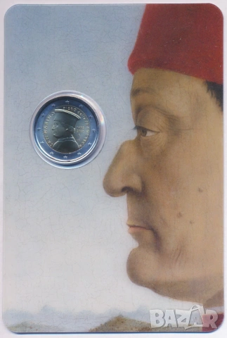 САН МАРИНО 2 евро 2022 Пиеро дела Франческа, снимка 4 - Нумизматика и бонистика - 53969952