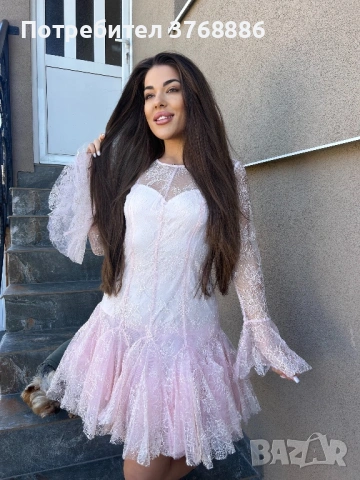 Кукленска дантелена рокля ТОП ЦЕНА