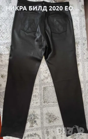 Мъжки панталон от естествена кожа, снимка 3 - Панталони - 53148834