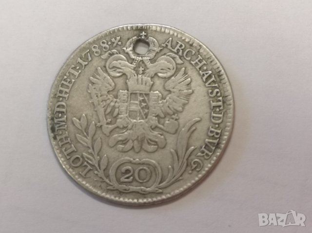 Монета 20 кройцер 1788 Kreuzer - Joseph II, снимка 2 - Нумизматика и бонистика - 44162434