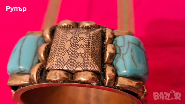 Старинна бронзова гривна, снимка 3 - Други ценни предмети - 53091134