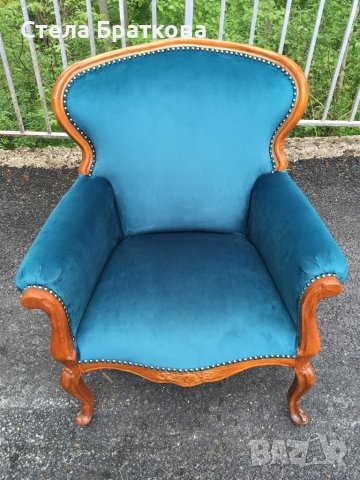 Ретро кресло / претапицирано , снимка 6 - Столове - 36620775