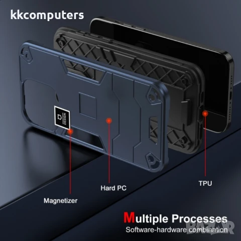 Tecno Pova 5 Pro 2 in 1 Удароустойчив Калъф и Протектор, снимка 7 - Калъфи, кейсове - 50938107