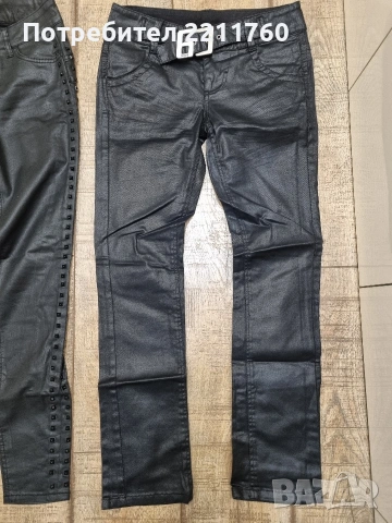 Дънки с кожен ефект Liu Jo, Miss Sixty, Guess, Stradivarius, , снимка 2 - Дънки - 53075369