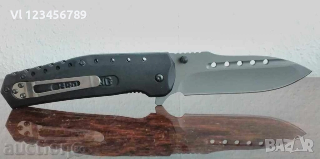 Сгъваем автоматичен нож Browning F66 с гумирана дръжка, снимка 3 - Ножове - 52777509