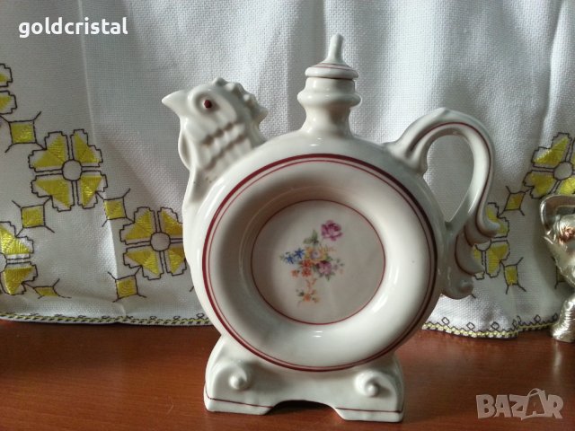 Стар български порцелан петле , снимка 2 - Антикварни и старинни предмети - 42769411