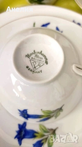 Синя тинтява фин костен порцелан - красота , снимка 4 - Чаши - 54177033