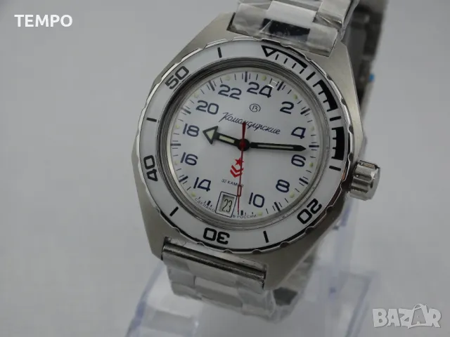 ВОСТОК КОМАНДИРСКИЕ АВТОМАТИЧЕН-24 часа  ref: 650546, снимка 3 - Мъжки - 41785034