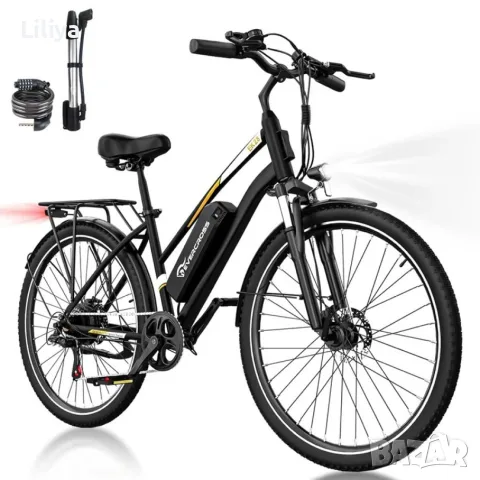 Електрически градски велосипед 28″ с 250W мотор, 36V 13Ah батерия и пробег до 90 км